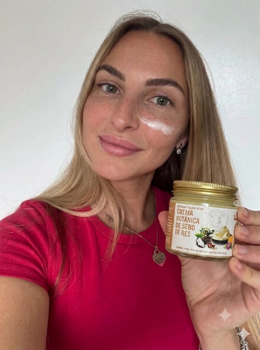 Crema Ancestral de Sebo de Res: Sana y rejuvenece tu piel con sebo y miel de manuka